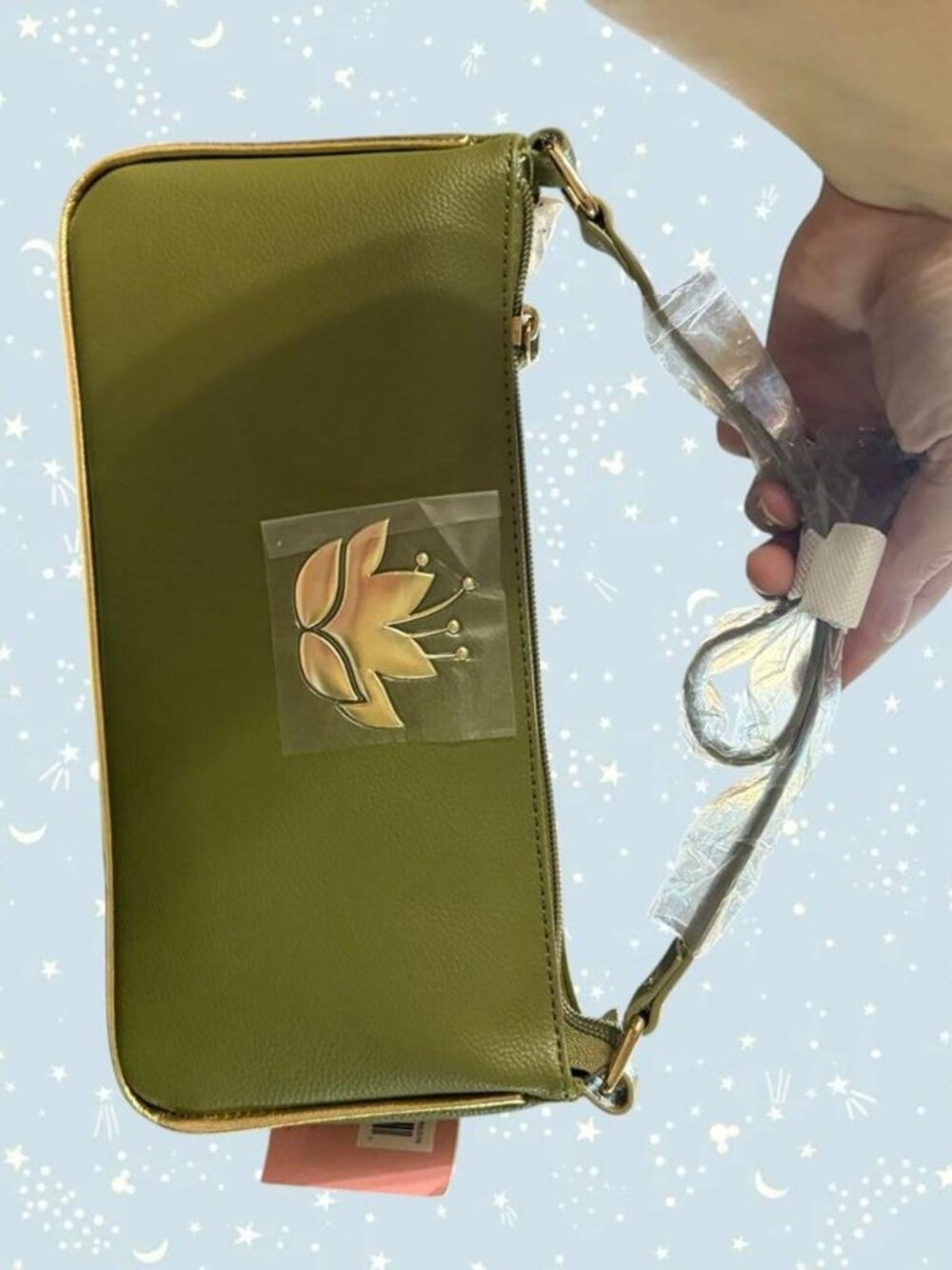 Disney Danielle Nicole Dani Princess and the Frog Tiana lily green purse